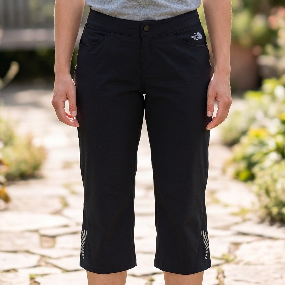 The North Face Flight Series Apex Black Cropped Hiking Running Pants Womens 6